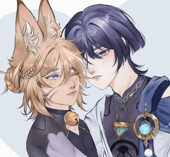 Fully Rendered with Multiple characters